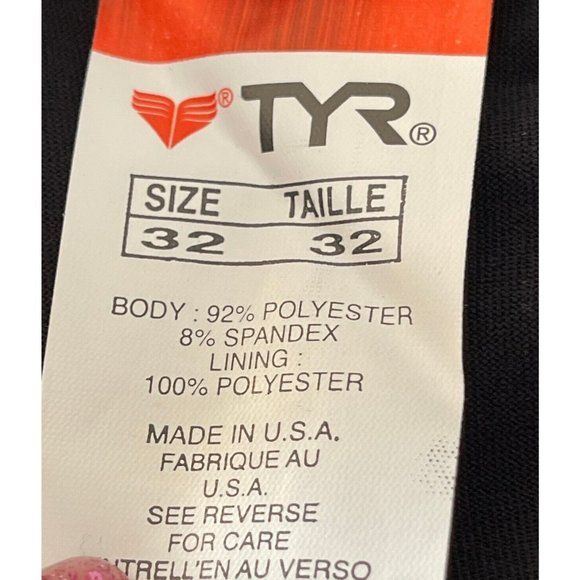 TYR Team Check Legend Splice Jammer Men Swim Black Red - Size 32 - $50 - Picture 5 of 7